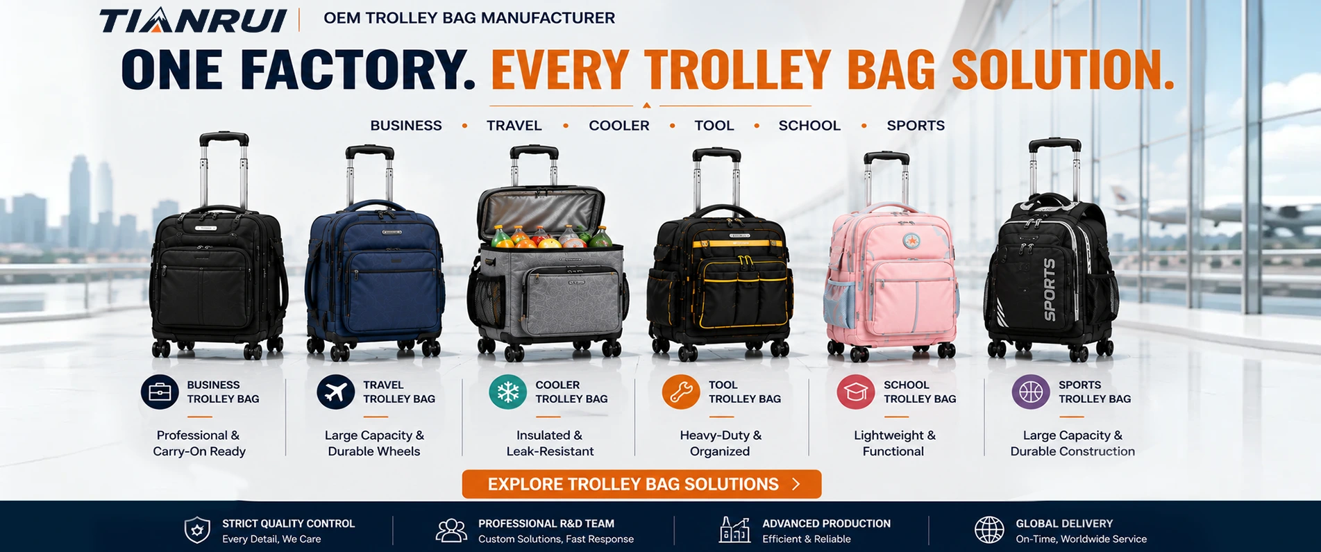 Fabrik für Kühl-Trolleytaschen in China – Tianrui OEM/ODM Fabrik für Kühl-Trolleytaschen in China – Tianrui OEM/ODM
