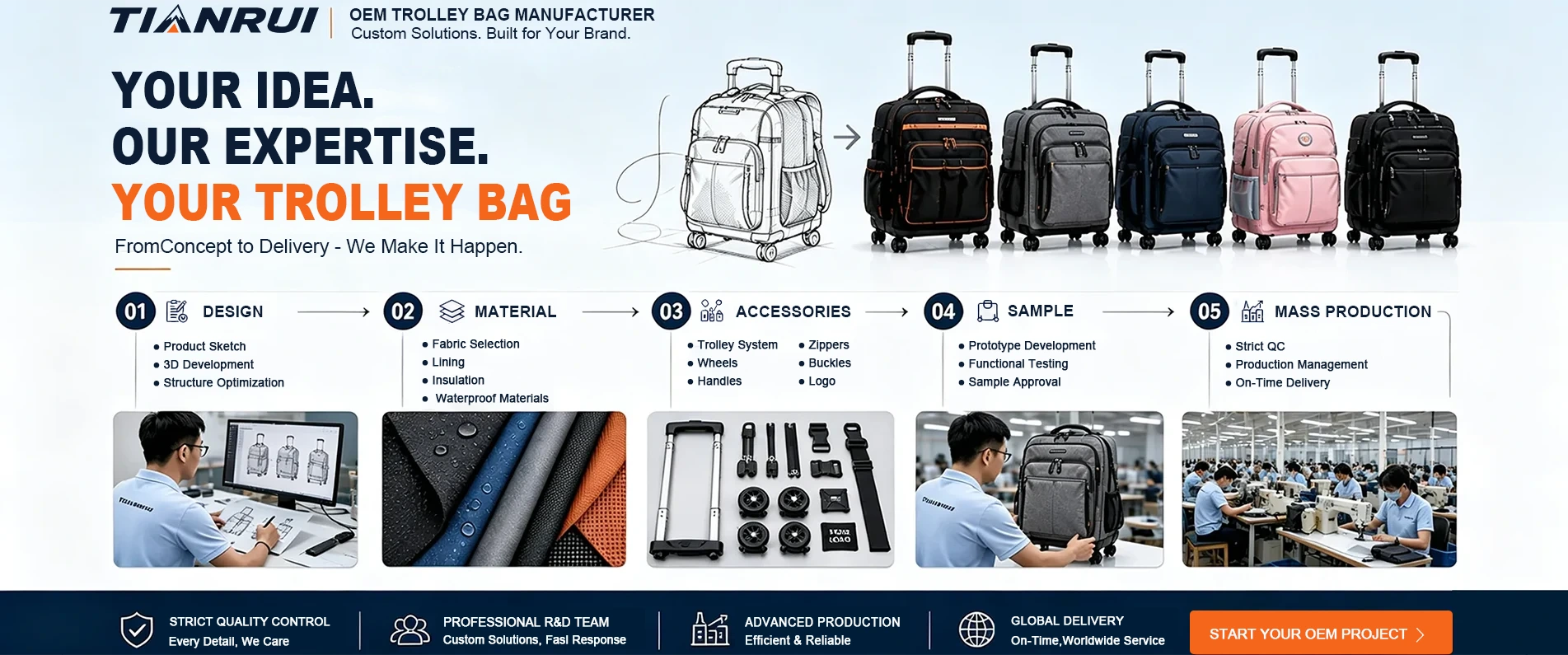 Hersteller von Business-Trolleytaschen China – Tianrui OEM/ODM Hersteller von Business-Trolleytaschen China – Tianrui OEM/ODM